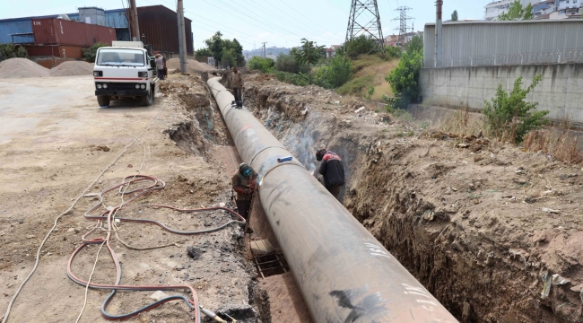 Darıca ve Gebze'de kesintisiz su için dev borular kullanılıyor  