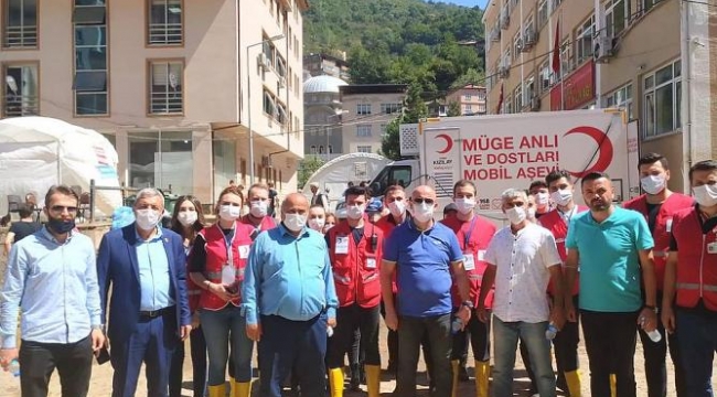 KOGİDEF, yapılacak yardımların tespiti için Giresun'a gitti