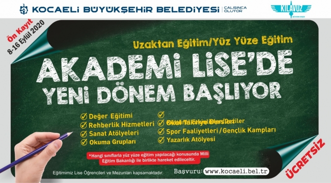 Akademi Lise'de yeni dönem kayıtları başladı