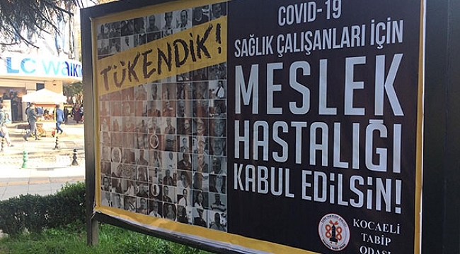 Kocaelili doktorlar billboardlardan haykırdı