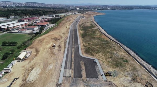 Bayramoğlu-Tuzla sahil yolunun Tuzla etabı tamamlanmak üzere!