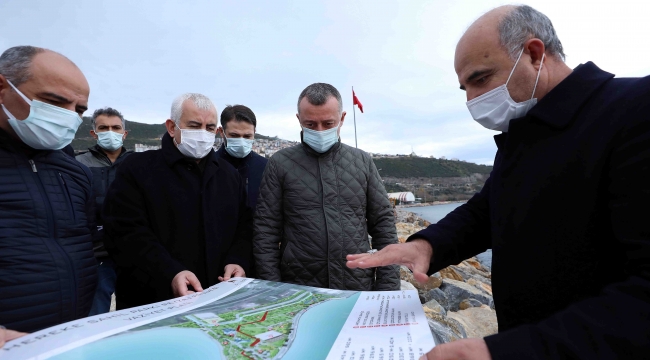 Büyükakın, Hereke Sahil Projesi'ni inceledi