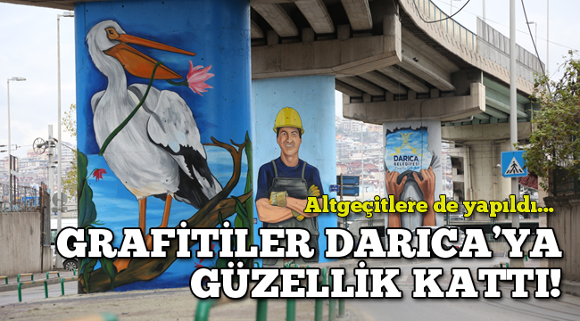 Darıca'da grafiti sanatıyla şehir güzelleşiyor!