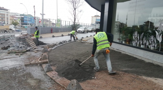 Gebze'de Fen işleri ekipleri sahada