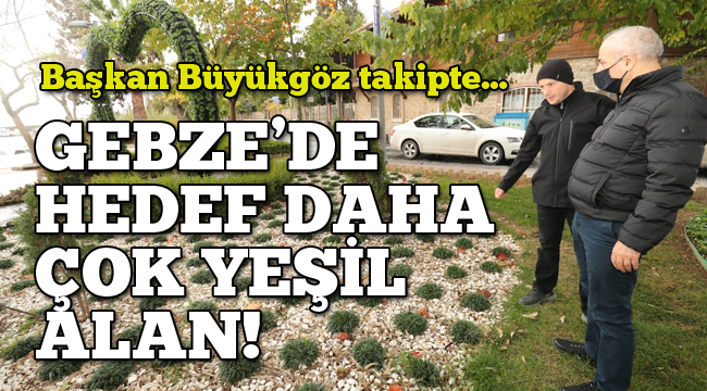 Gebze'de hedef daha çok yeşil alan!