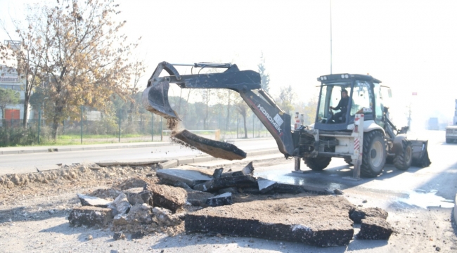 Hafta sonunda Gebze ve Dilovası yolları asfaltlandı