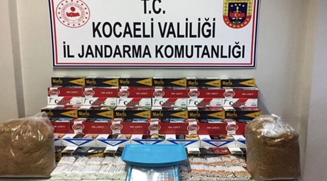 Kocaeli'de binlerce kaçak sigara yakalandı!