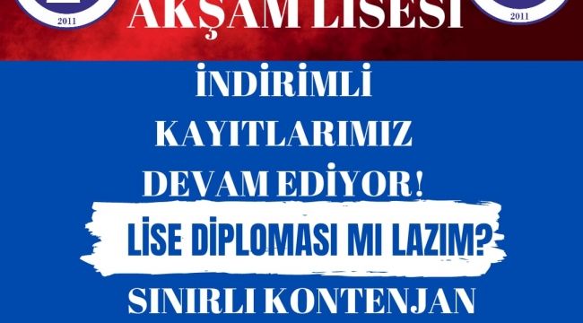 Kale Okulları Akşam Lisesi ile kariyerinizi planlayın!