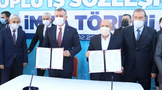 Türkiye'ye örnek toplu iş sözleşmesi Kocaeli'de imzalandı