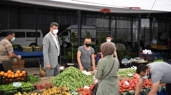 Başkan Kocaman, pazarcı esnafıyla buluştu