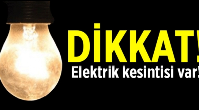 Darıca'da elektrikler kesilecek!