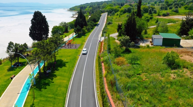 Darıca Millet Bahçesi'ndeki yol çalışmaları sona erdi