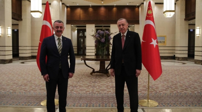 Büyükakın ,Cumhurbaşkanı Erdoğan ile bir araya geldi