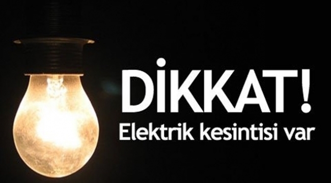 Darıca'da elektrikler kesilecek!