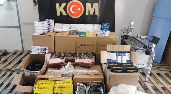 Gebze'de kaçak makaron operasyonu: 6 gözaltı