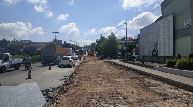 Gebze Oto Sanayi'nde üstyapı çalışmaları devam ediyor