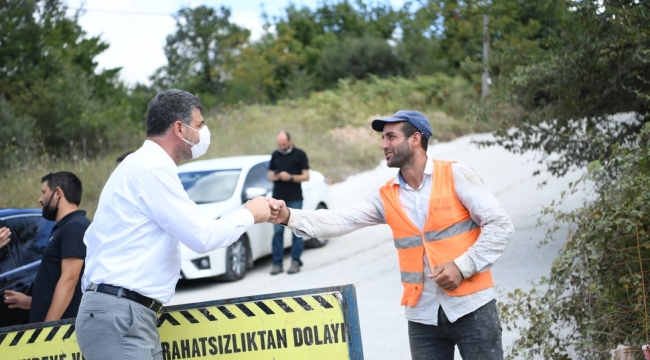 Kartepe'deki köy yollarına büyük yatırım