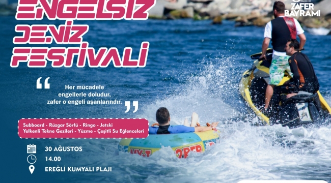 Kocaeli Büyükşehir'den engelsiz deniz festivali  