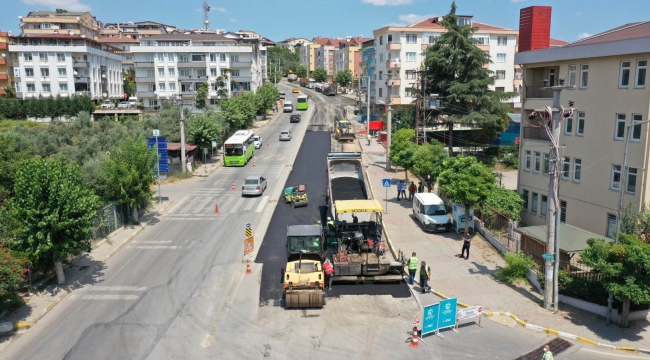 Tuzla Caddesi'nde üstyapı çalışmaları başladı!