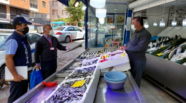 Gebze'de balıkçı denetimleri sürüyor