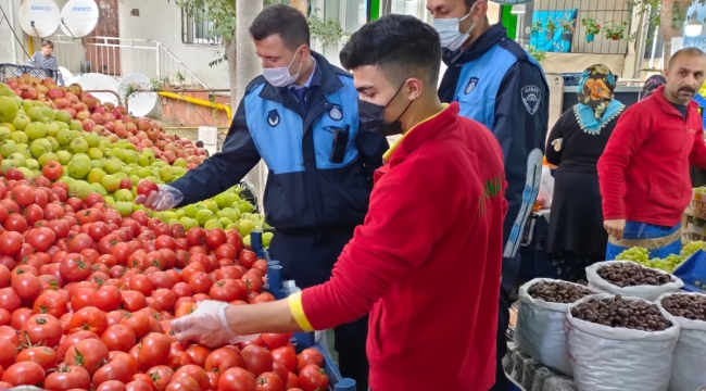 Gebze Zabıtası'ndan manav denetimleri