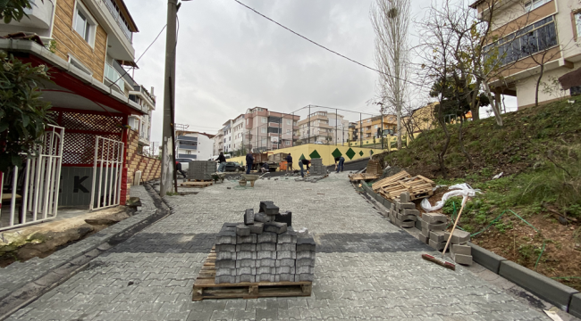 Darıca'da güvenli ulaşım için asfalt ve parke seferberliği