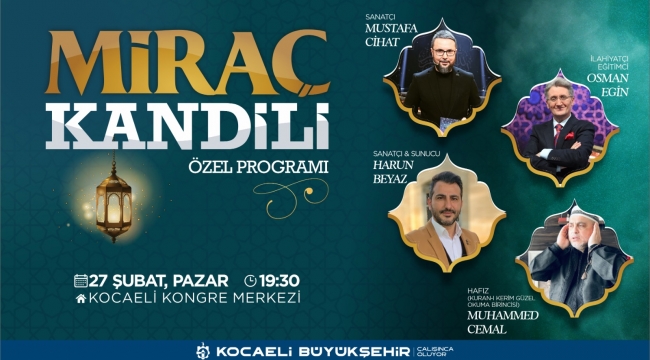 Büyükşehir'den Miraç Kandili Özel Programı