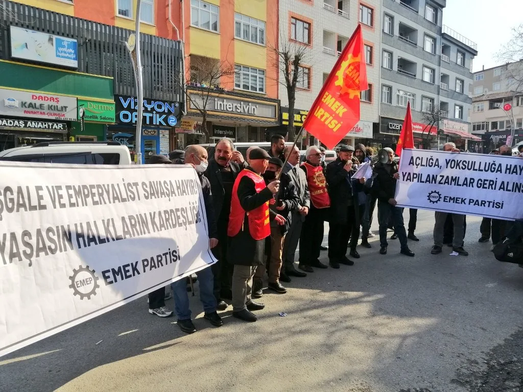 Emek Partisi, Darıca'da basın açıklaması yaptı