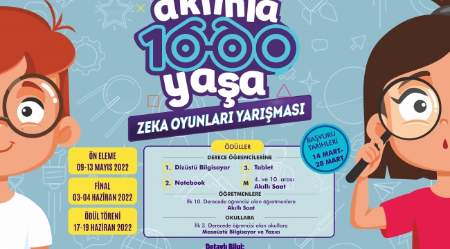 ''Aklınla 1000 Yaşa'' zekâ oyunları yarışması