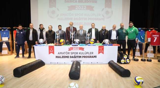 Darıca Belediyesi'nden amatör spor kulüplerine malzeme desteği!