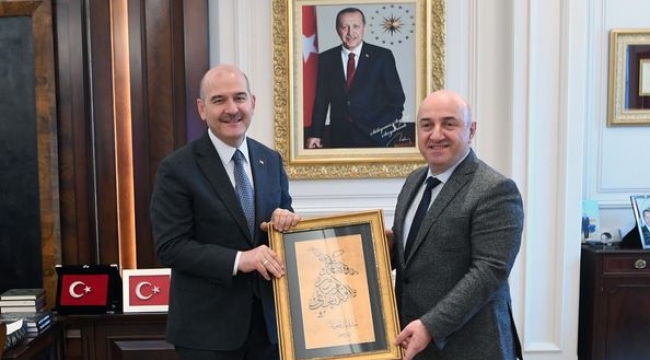 Kaymakam Kara ve Başkan Bıyık, Bakan Soylu ile görüştü