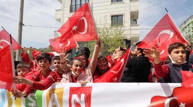 Darıcalı çocuklar 23 Nisan'ı doyasıya yaşadılar