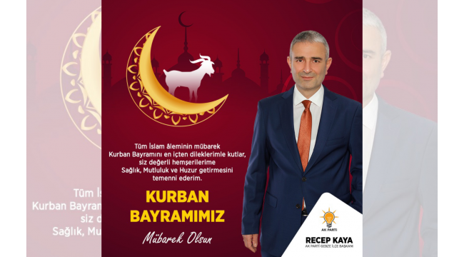 Ak Parti Gebze Teşkilatı Kurban Bayramı İlanı