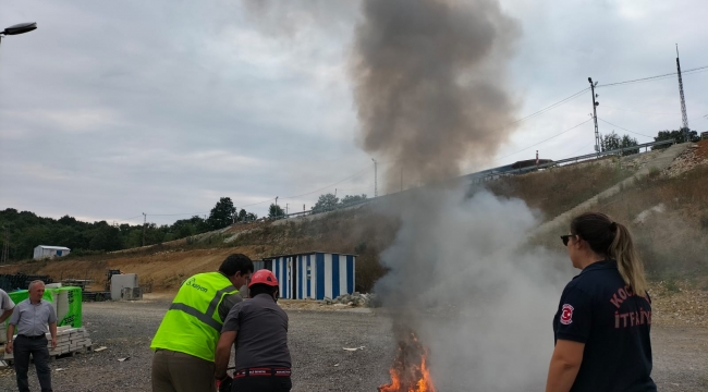 Büyükşehir İtfaiyesi eğitimlerine devam ediyor