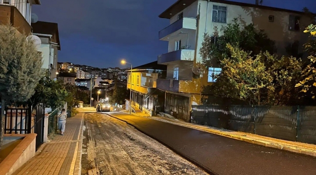 Gebze'nin cadde ve sokaklarına 7/24 Pırıl Pırıl Asfalt