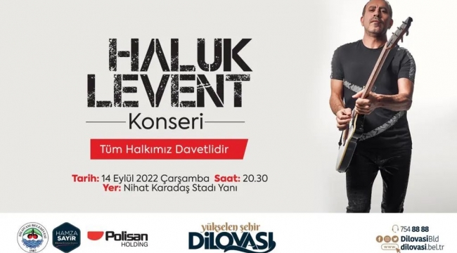Haluk Levent konser için Dilovası'na geliyor 