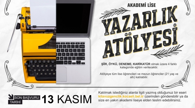 Akademi Lise Yazarlık Atölyesi'nde yeni dönem kayıtları başlıyor