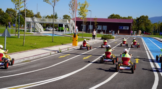 Trafik Eğitim Parkında yoğun mesai