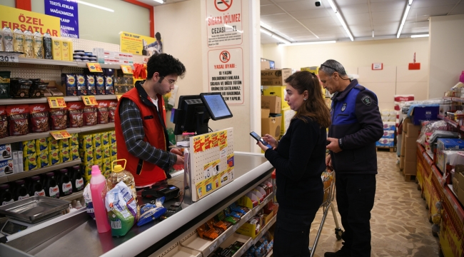 Çayırova Zabıtası'ndan market denetimi