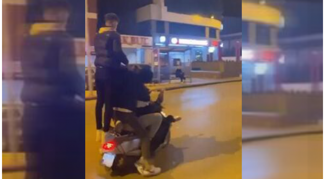 Motosiklete binen 5 kişiyi polis yakaladı