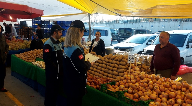 Zabıtadan pazar denetimleri