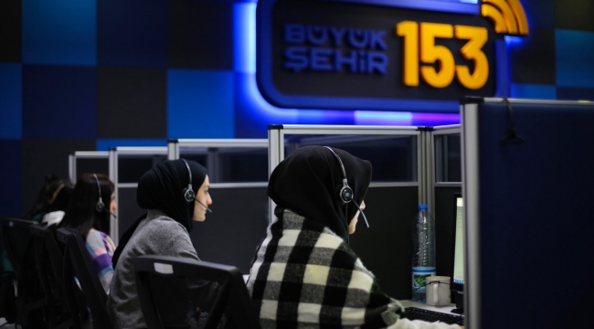 Alo 153'den 1 milyon 205 bin kişiye hizmet