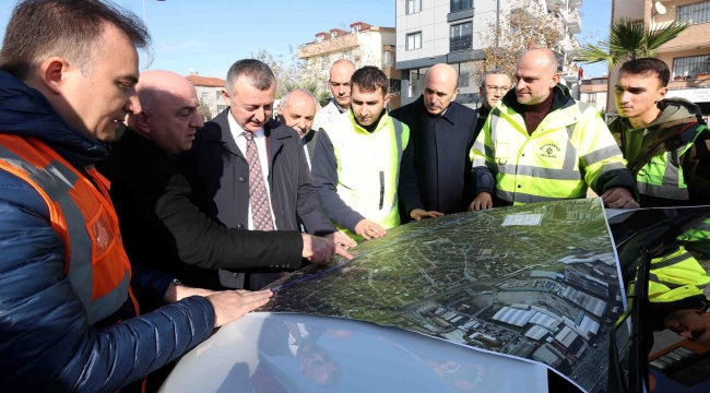 Büyükakın, Darıca'daki üç ayrı projenin geldiği son durumu yerinde inceledi 