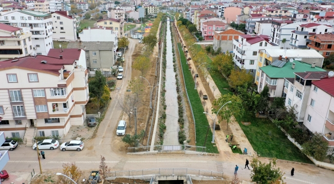 Nenehatun Deresi'nde yürüyüş yolu yapılıyor