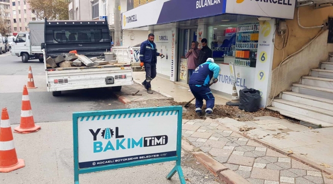 Yol Bakım Timiyle kaldırımlar daha güvenli