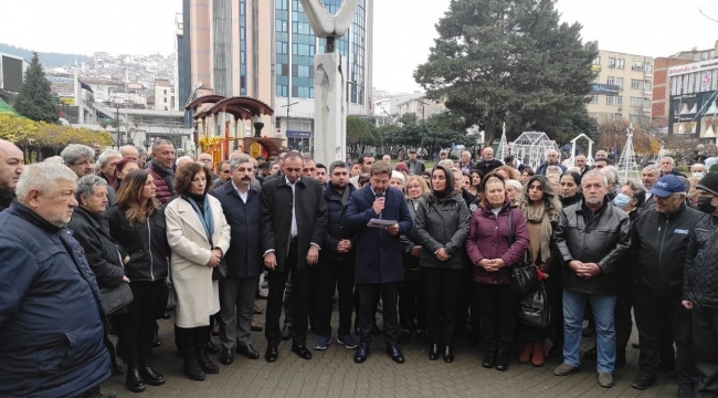 CHP Kocaeli zamları protesto etti