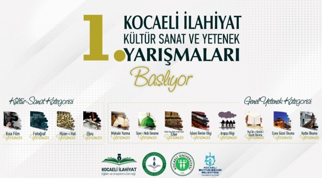 Kocaeli İlahiyat Kültür Sanat ve Genel Yetenek Yarışmaları başlıyor