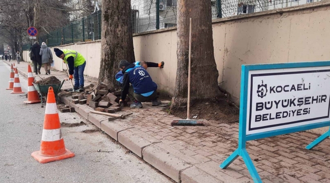 Büyükşehir Belediyesi Yol Bakım Timi, bakım ve onarım çalışmalarını sürdürüyor