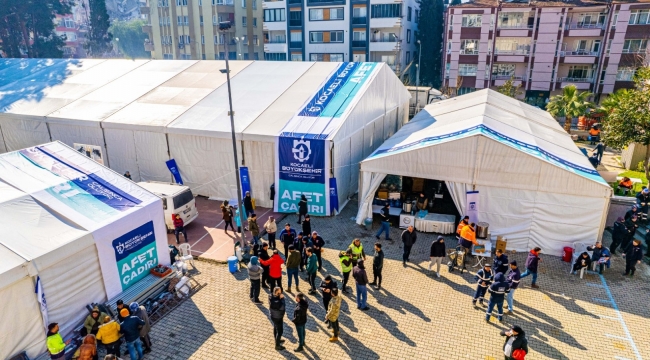 Hatay Defne'ye çadır kent kurulmaya başlandı