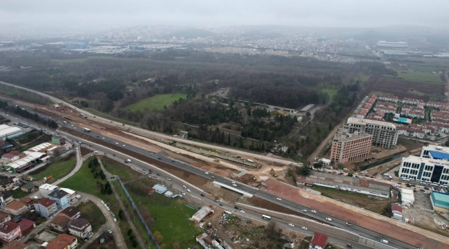 Alikahya Stadyum yolu süratle devam ediyor